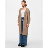 Pieces - Pcmaggy Ls Long Knit Cardigan Noos Bc - Dames - Cardigans