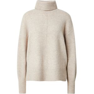 Gebreide Trui - Rolkraag - Lange Mouwen - Losse Pasvorm - Zwart - 65% Gerecycled Polyester