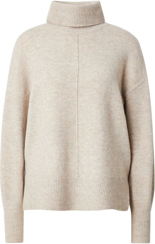 Gebreide Trui - Rolkraag - Lange Mouwen - Losse Pasvorm - Zwart - 65% Gerecycled Polyester