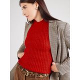 Gebreid Trui - Mélange - Knitwear - Lange Mouwen - Opstaande Kraag
