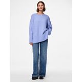 Oversized Gebreide Trui - Geribde Ronde Hals - Lange Mouwen - Gerecycled Polyester