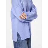 Oversized Gebreide Trui - Geribde Ronde Hals - Lange Mouwen - Gerecycled Polyester