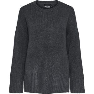 pieces Rundhalspullover "PCNANCY LS LOOSE O-NECK KNIT NOOS BC", Oversized