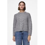 Gebreide Trui - Ronde Hals - Lange Mouwen - Grijs - 50% Gerecycled Polyester