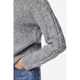 Gebreide Trui - Ronde Hals - Lange Mouwen - Grijs - 50% Gerecycled Polyester