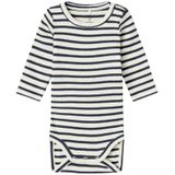Romper - Lange Mouwen - Ribgebreid - Verticaal Gestreept