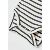 Romper - Lange Mouwen - Ribgebreid - Verticaal Gestreept