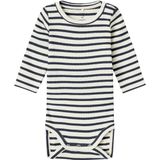 Romper - Lange Mouwen - Ribgebreid - Verticaal Gestreept