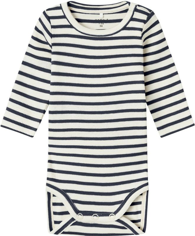 Romper - Lange Mouwen - Ribgebreid - Verticaal Gestreept