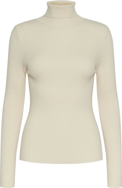 PIECES - Trui - Ecru - Aansluitende Pasvorm - Lange Mouw