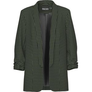 Pieces - Boss 3/4 Printed Blazer - Kleding - Multi - 50% Gerecycled Polyester, 48% Polyester, 2% Elastaan