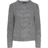 Pieces - Nina - Gebreide Trui - Ronde Hals - Lange Mouwen - Normale Lengte