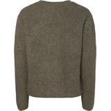 Pieces - Silly - Cardigan - Zwart - 50% Gerecycled Polyester, 40% Polyester, 5% Elastaan, 5% Wol