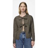 Pieces - Silly - Cardigan - Zwart - 50% Gerecycled Polyester, 40% Polyester, 5% Elastaan, 5% Wol