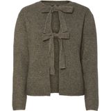 Pieces - Silly - Cardigan - Zwart - 50% Gerecycled Polyester, 40% Polyester, 5% Elastaan, 5% Wol