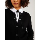 Cardigan - Gebreid - Blauw - 70% LENZING™ ECOVERO™ Viscose