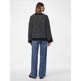 PIECES - Gebreid Vest - Zwart/Wit - Nilja