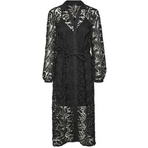 Vmeda - Midi-jurk - Feestjurk - Geborduurd Detail - Polyester Voering