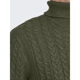 ONLY&SONS - ONSFLETCHER LIFE REG 5 CABEL ROLL KNIT - Gebreide Pullover - Heren