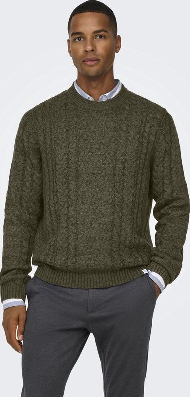 Onsfletcher - Gebreide Pullover - Ronde Hals - Lange Mouwen - Regular Fit