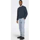 Only & Sons Jeans Onsedge Straight Car Lb 1087tai Dnm 22031087 Light Blue Denim Mannen