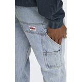 Only & Sons Jeans Onsedge Straight Car Lb 1087tai Dnm 22031087 Light Blue Denim Mannen
