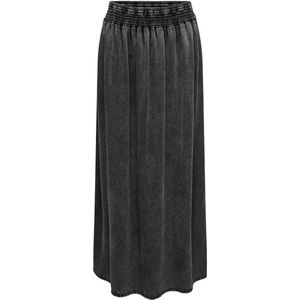 Only - A-lijn Rok - Antraciet - 100% Tencell Lyocell