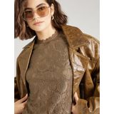 Blouse - Effen - PCOLLINE - Blouseshirt - Kwartmouw - Normale Pasvorm