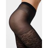 PIECES - PCRABINE - Panty - Zwart - 0 Denier, Glanzend Uiterlijk