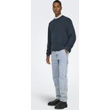Only & Sons Jeans Onsedge Straight Car Lb 1087tai Dnm 22031087 Light Blue Denim Mannen