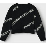 Gebreide Trui - O-hals - Lange Mouwen - Geribbelde Manchetten - Kort - Regular Fit