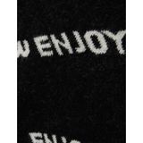 Gebreide Trui - O-hals - Lange Mouwen - Geribbelde Manchetten - Kort - Regular Fit