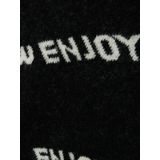 Gebreide Trui - O-hals - Lange Mouwen - Geribbelde Manchetten - Kort - Regular Fit