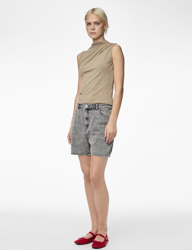 Pcmadison Gedrapeerd Mouwloze Top