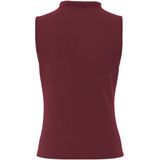 Gedrapeerde Mouwloze Top - Hoge Kraag - Plooien Bij Schouders - Slim Fit - Gerecycled Polyester