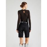 Pieces - Milly - Bodystocking - Effen - Semi-transparant - Mesh