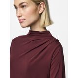 Pieces - Pcmadison Ls Draped Top Jrs Noos Bc - Dames - Blouses