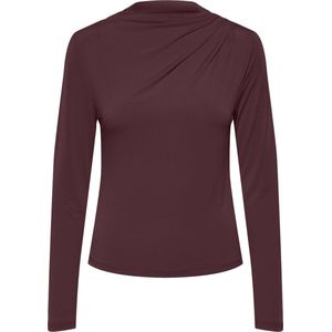 Pieces - Pcmadison Ls Draped Top Jrs Noos Bc - Dames - Blouses