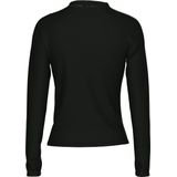 Pieces T-shirt Pcmadison Ls Draped Top Jrs Noos Bc 17153519 Black Dames