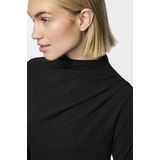Pieces T-shirt Pcmadison Ls Draped Top Jrs Noos Bc 17153519 Black Dames