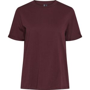 Pieces - Pcria Ss Fold Up Solid Tee Jrs Noos Bc - Dames - t-Shirts