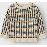 Nominated Trui - Geribbelde Kraag - Ronde Hals - Lange Mouwen