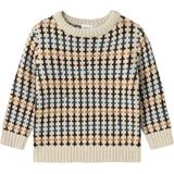 Nominated Trui - Geribbelde Kraag - Ronde Hals - Lange Mouwen