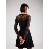 Pieces - Kanten Body - Zwart - 92% Polyamide, 8% Elastaan