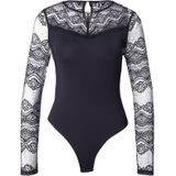 Pieces - Kanten Body - Zwart - 92% Polyamide, 8% Elastaan