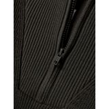 Gebreide Trui - Zwart - Normale Pasvorm - Ribboord