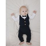 Romper Set - Jersey - Lange Mouwen - Ronde Hals - Met Strik en Knoop Detail