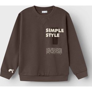 Name it - Nkmokane Ls Nreg Sweat Bru - Jongens - Sweaters