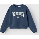 Name It kids meisjes trui NIKNAKS Dark Denim Relaxed Fit