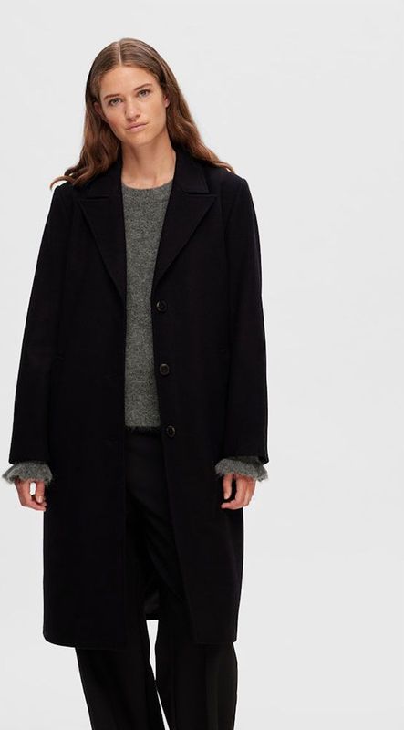 SELECTED - SLFNew Alma - Tussenmantel - Zwart